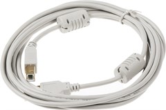 Кабель USB A(m) USB B(m) 3м феррит.кольца серый 13927