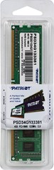 Память DDR3 4Gb 1333MHz Patriot PSD34G133381 RTL PC3-10600 CL9 DIMM 240-pin 1.5В single rank Ret PSD34G133381