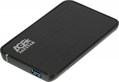 Внешний корпус для HDD/SSD AgeStar 3UB2A8-6G SATA I/II/III пластик/алюминий черный 2.5