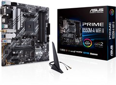 Материнская плата Asus PRIME B550M-A WIFI II Soc-AM4 AMD B550 4xDDR4 mATX AC`97 8ch(7.1) GbLAN RAID+ PRIME B550M-A WIFI II