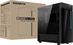 Корпус Gigabyte C200 GB-C200G черный без БП ATX 5x120mm 4x140mm 2xUSB3.0 audio bott PSU 28300-GC20G-1CKR