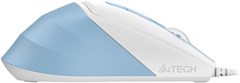 Мышь A4Tech Fstyler FM45S Air голубой/белый оптическая 2400dpi silent USB 7but (FM45S AIR USB (LCY B FM45S AIR USB (LCY BLUE)