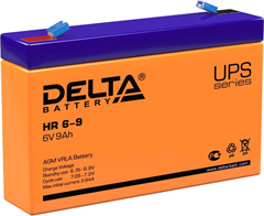 Батарея для ИБП Delta HR 6-9 6В 9Ач HR 6-9