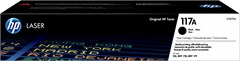 Картридж лазерный HP 117 W2070A черный бар.в компл. (1000стр.) для HP Laser 150/MFP 178/179 W2070A