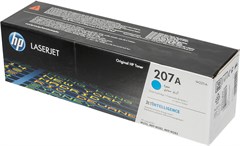 Картридж лазерный HP 207A W2211A голубой бар.в компл. (1250стр.) для HP M255/MFP M282/M283 W2211A