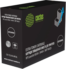 Картридж лазерный Cactus CSP-CF259X-MPSXL CF259X черный (20000стр.) для HP LJ M304/M404/M406/MFP M42 CSP-CF259X-MPSXL