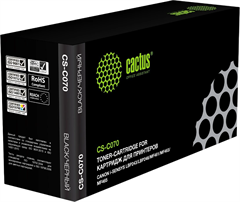 Картридж лазерный Cactus CS-C070 070 черный (3000стр.) для Canon i-SENSYS LBP243/LBP246/MF461/MF463/ CS-C070