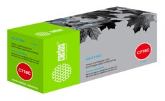 Картридж лазерный Cactus CS-C718C 718 C голубой (2900стр.) для Canon i-Sensys MF8330/MF8340/MF8350/M CS-C718C