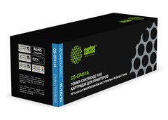 Картридж лазерный Cactus CS-CF411A CF411A голубой (2300стр.) для HP LJ M452DW/DN/NW/M477FDW/M477FDN/ CS-CF411A