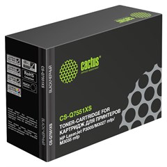 Картридж лазерный Cactus CS-Q7551XS Q7551X черный (13000стр.) для HP LJ P3005/M3027/M3035 CS-Q7551XS
