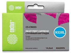 Картридж струйный Cactus CS-CN055 №933XL пурпурный (14мл) для HP DJ 6600 с чипом CS-CN055