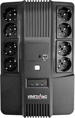 Источник бесперебойного питания Импульс Мастер 800 480Вт 800ВА черный MT80103