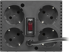 Стабилизатор напряжения Powercom TCA-1200 600Вт 1200ВА черный TCA-1200 BLACK