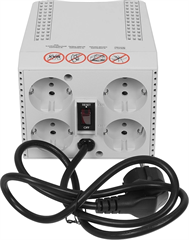 Стабилизатор напряжения Powercom TCA-1200 600Вт 1200ВА белый TCA-1200