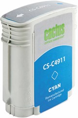 Картридж струйный Cactus CS-C4911 №82 голубой (72мл) для HP DJ 500/800C с чипом CS-C4911