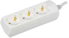 Сетевой удлинитель IEK У03 7м (3 розетки) белый (пакет ПЭ) WYP10-10-03-07-Z-G