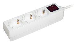 Сетевой удлинитель IEK У03К 5м (3 розетки) белый (пакет ПЭ) WYP10-16-03-05-ZK-N