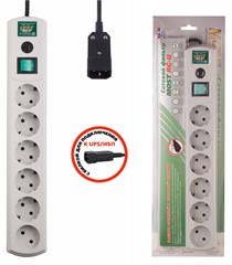 Сетевой фильтр Most RG-U 3м (6 розеток) белый (коробка) МОST RG-U 3М