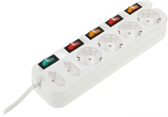 Сетевой удлинитель Most A10 5м (6 розеток) белый (коробка) MOST A10-Б 5М