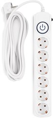 Сетевой фильтр Ippon BK-6-EU-5-10-W 5м (6 розеток) белый (коробка) BK-6-EU-5-10-W
