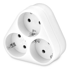 Сетевой разветвитель Buro BU-PS3VG-W (3 розетки) белый (пакет ПЭ) BU-PS3VG-W