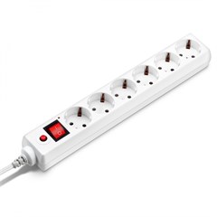 Сетевой фильтр Buro 600SH-16-3-W 3м (6 розеток) белый (коробка) 600SH-16-3-W
