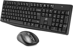 Клавиатура + мышь Оклик S260W клав:черный мышь:черный USB беспроводная Multimedia (2066170) 2066170