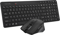 Клавиатура + мышь A4Tech Fstyler FB2800C Air2 клав:черный/серый мышь:черный/серый USB беспроводная B FB2800C AIR2