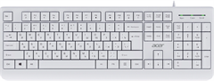 Клавиатура Acer OKW400 белый USB Multimedia (ZL.KBDEE.01B) кабель 1.8м ZL.KBDEE.01B
