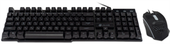 Клавиатура + мышь Оклик 400GMK клав:черный мышь:черный USB LED (1546779) 1546779