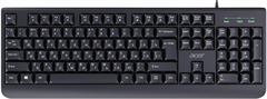 Клавиатура Acer OKW400 черный USB Multimedia (ZL.KBDEE.01C) кабель 1.8м ZL.KBDEE.01C