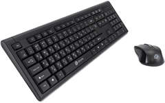 Клавиатура + мышь Оклик 600M клав:черный мышь:черный USB (337142) 337142