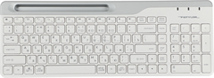 Клавиатура A4Tech FBK25 белый/серый USB беспроводная BT/Radio slim Multimedia (FBK25 WHITE) FBK25 WHITE