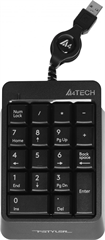 Числовой блок A4Tech FK13 серый USB slim для ноутбука (FK13 USB ( GREY)) кабель 0.7м FK13 USB ( GREY)