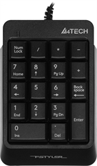 Числовой блок A4Tech FK13P черный USB slim для ноутбука (FK13P BLACK) кабель 1.5м FK13P BLACK