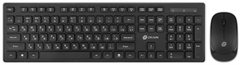 Клавиатура + мышь Оклик S255W клав:черный мышь:черный USB беспроводная Multimedia (1909361) 1909361