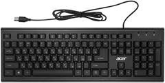 Клавиатура Acer OKW120 черный USB Multimedia (ZL.KBDEE.006) кабель 1.8м ZL.KBDEE.006