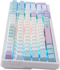 Клавиатура Acer OKW304 механическая белый USB Multimedia for gamer LED (ZL.KBDCC.01V) ZL.KBDCC.01V
