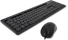 Клавиатура + мышь Оклик S605 клав:черный мышь:черный USB Multimedia 40989