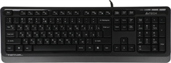 Клавиатура A4Tech FK10 черный/серый USB (FK10 GREY) кабель 1.5м FK10 GREY