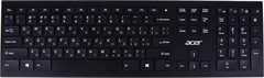 Клавиатура Acer OKR010 черный USB беспроводная slim Multimedia (ZL.KBDEE.003) ZL.KBDEE.003