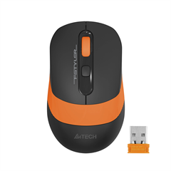 Мышь A4Tech Fstyler FG10 черный/оранжевый оптическая 2000dpi беспров. USB 4but (FG10 ORANGE) FG10 ORANGE