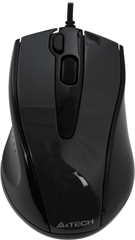 Мышь A4Tech V-Track Padless N-500FS черный оптическая 1200dpi silent USB 3but N-500FS