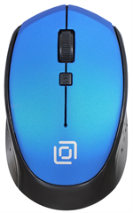 Мышь Оклик 488MW черный/синий оптическая 1600dpi беспров. USB для ноутбука 4but (1196569) 1196569