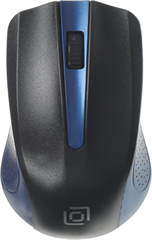 Мышь Оклик 485MW черный/синий оптическая 1200dpi беспров. USB для ноутбука 3but (997826) 997826