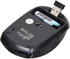 Мышь Оклик 455MW черный оптическая 1600dpi беспров. USB для ноутбука 6but (945818) 945818