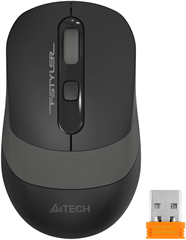 Мышь A4Tech Fstyler FG10 черный/серый оптическая 2000dpi беспров. USB 4but (FG10 GREY) FG10 GREY