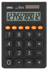 Калькулятор карманный Deli EM130D-GREY темно-серый 12-разр. EM130D-GREY