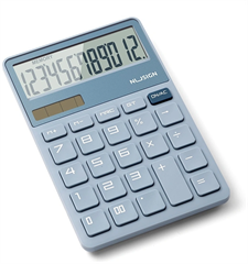 Калькулятор настольный Deli Nusign NS042 синий 12-разр. NS042BLUE
