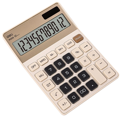 Калькулятор настольный Deli EM309 кремовый 12-разр. EM309 CREAM